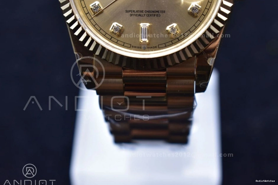 Version YG President 36 On 686 Best BPF V DayDate Unisex Bracelet A2836 0510